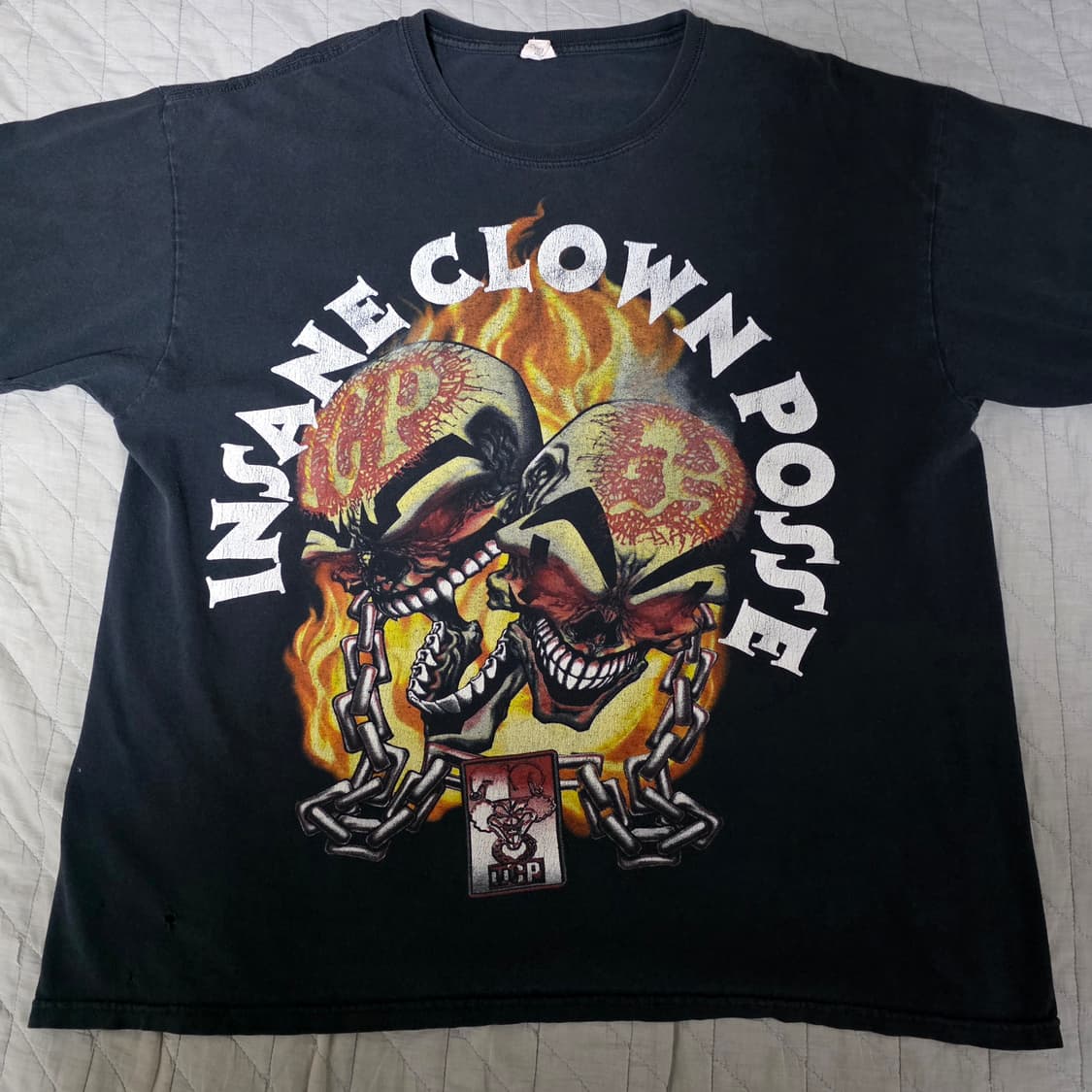 [XL] 00s ICP 트윈 스컬 빈티지 랩티 밴드티 트래쉬드 상품이미지1