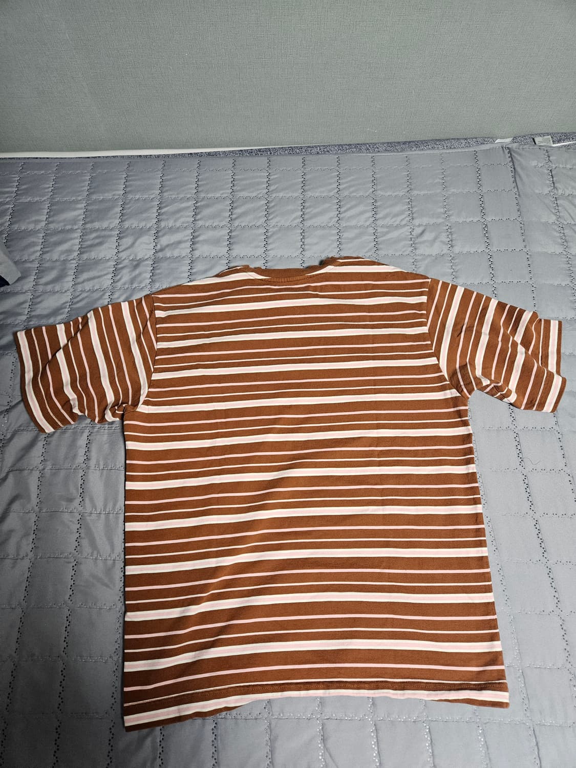 에프터프레이 스트라이프 티셔츠 카멜 상품이미지2