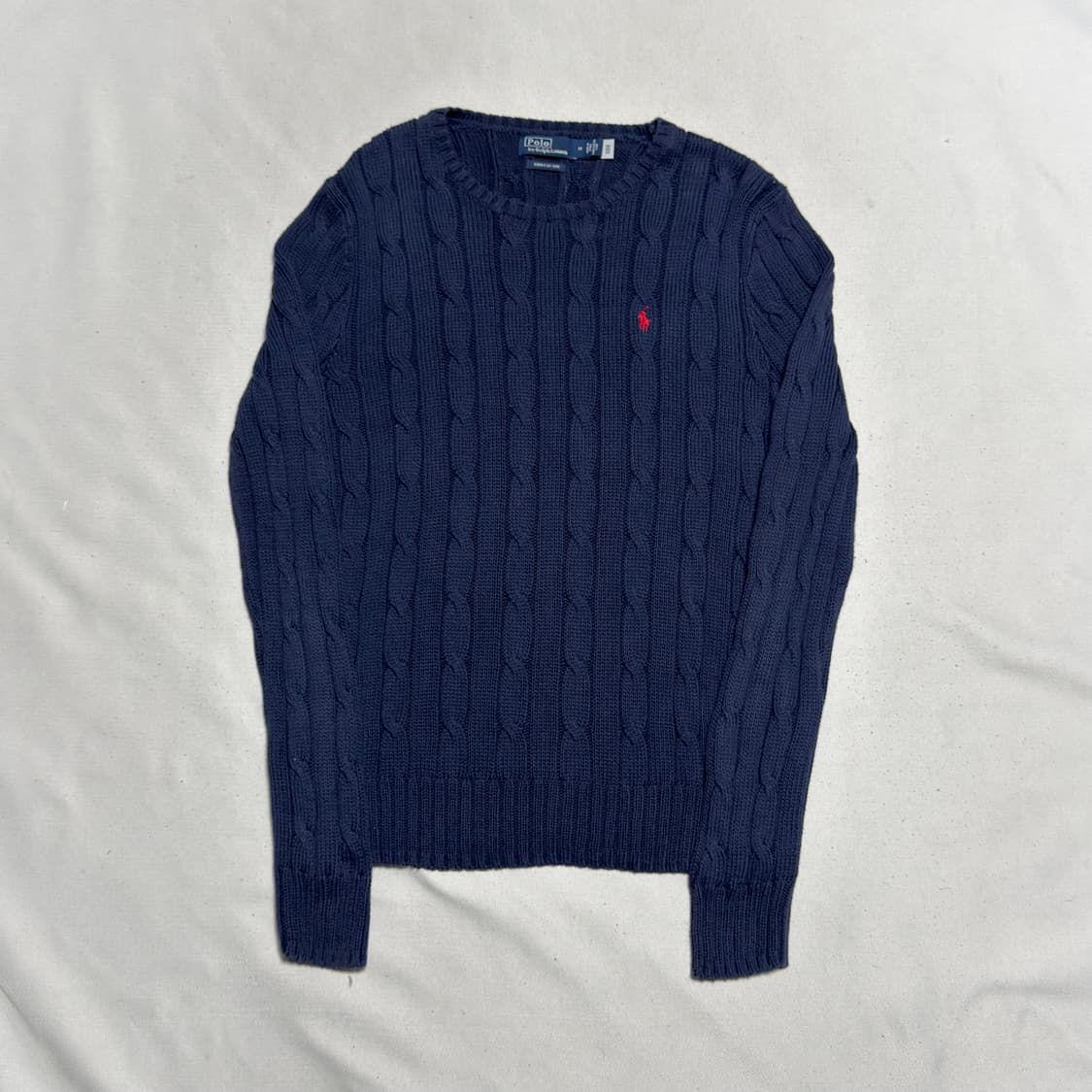 M 폴로랄프로렌 여성용 네이비 케이블 니트 상품이미지2
