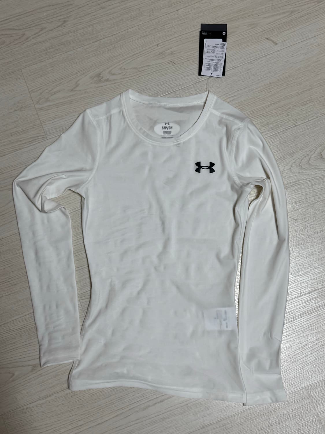 언더아머 컴프레션 기능성 긴팔 화이트 S ( 새상품 )  상품이미지1