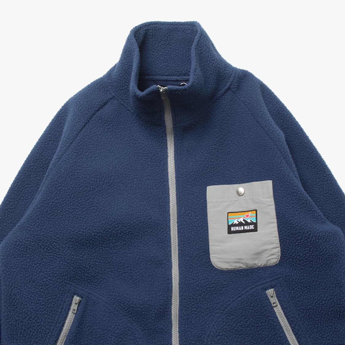  HUMAN MADE "Blue Fleece Jacket" 상품이미지3