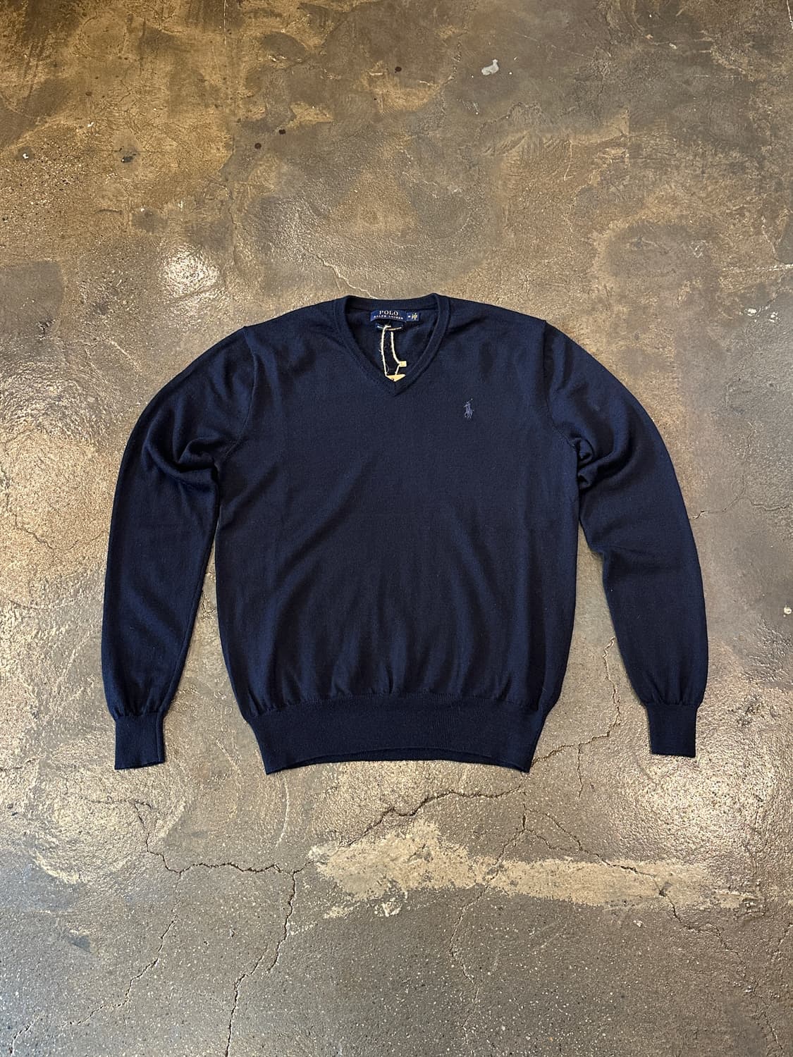 폴로 랄프로렌 메리노 울 니트 네이비 M 상품이미지1