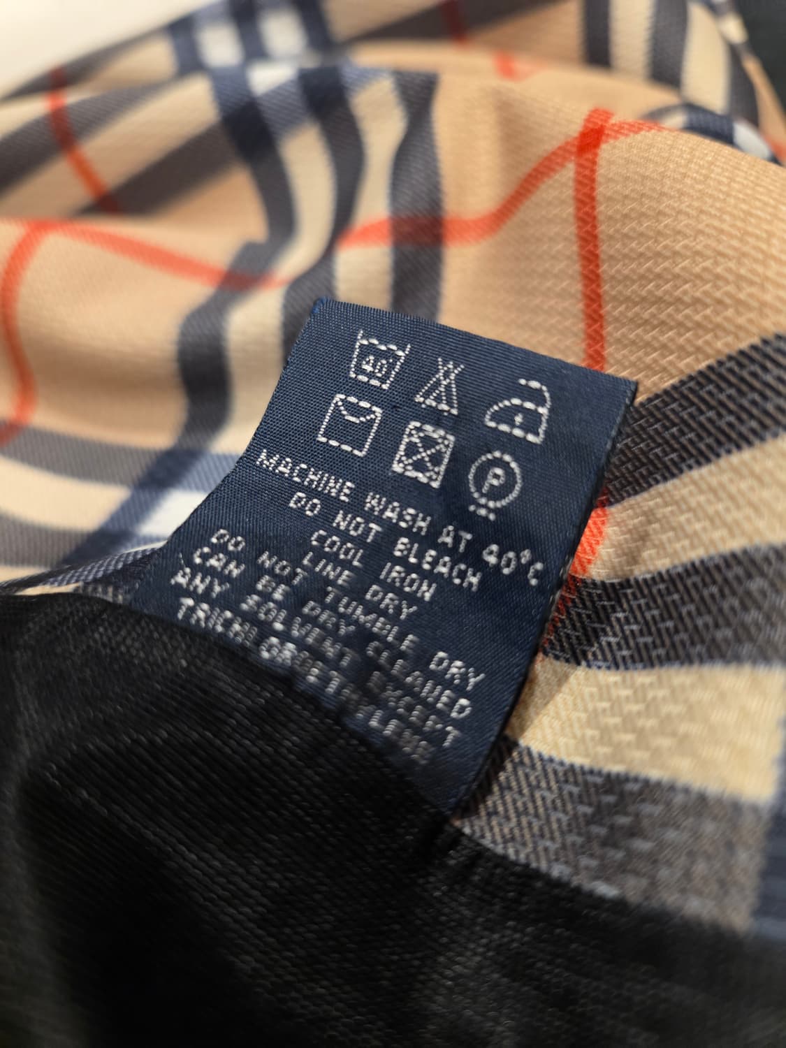 버버리 체크 안감 바람막이 자켓 사이즈L,105~110 상품이미지8