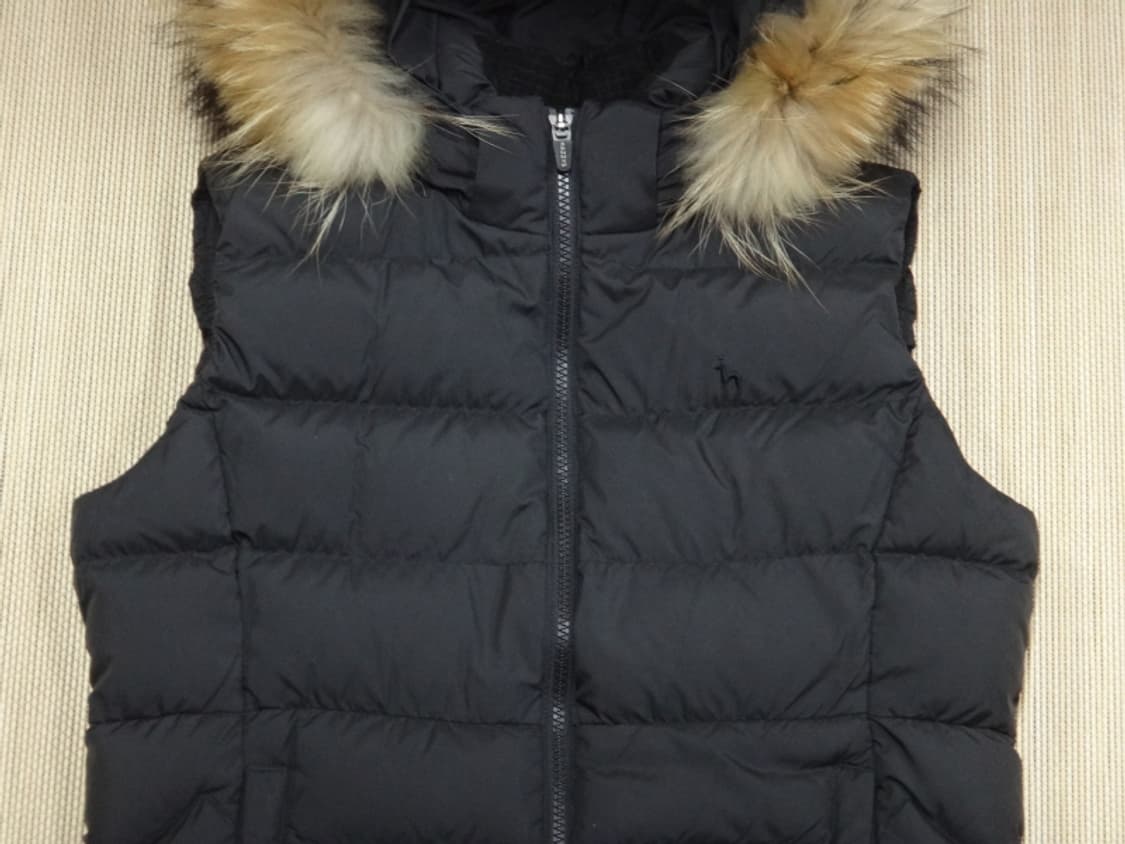 (95) 헤지스 골프 여성 라쿤후드 구스 패딩 베스트 상품이미지4