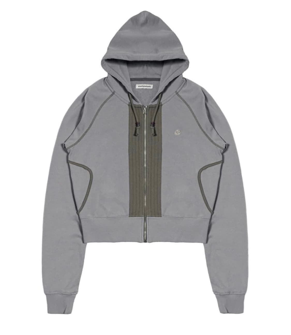 코이세이오 PUCKERING HOOD ZIP-UP LIGHT GREY 상품이미지1
