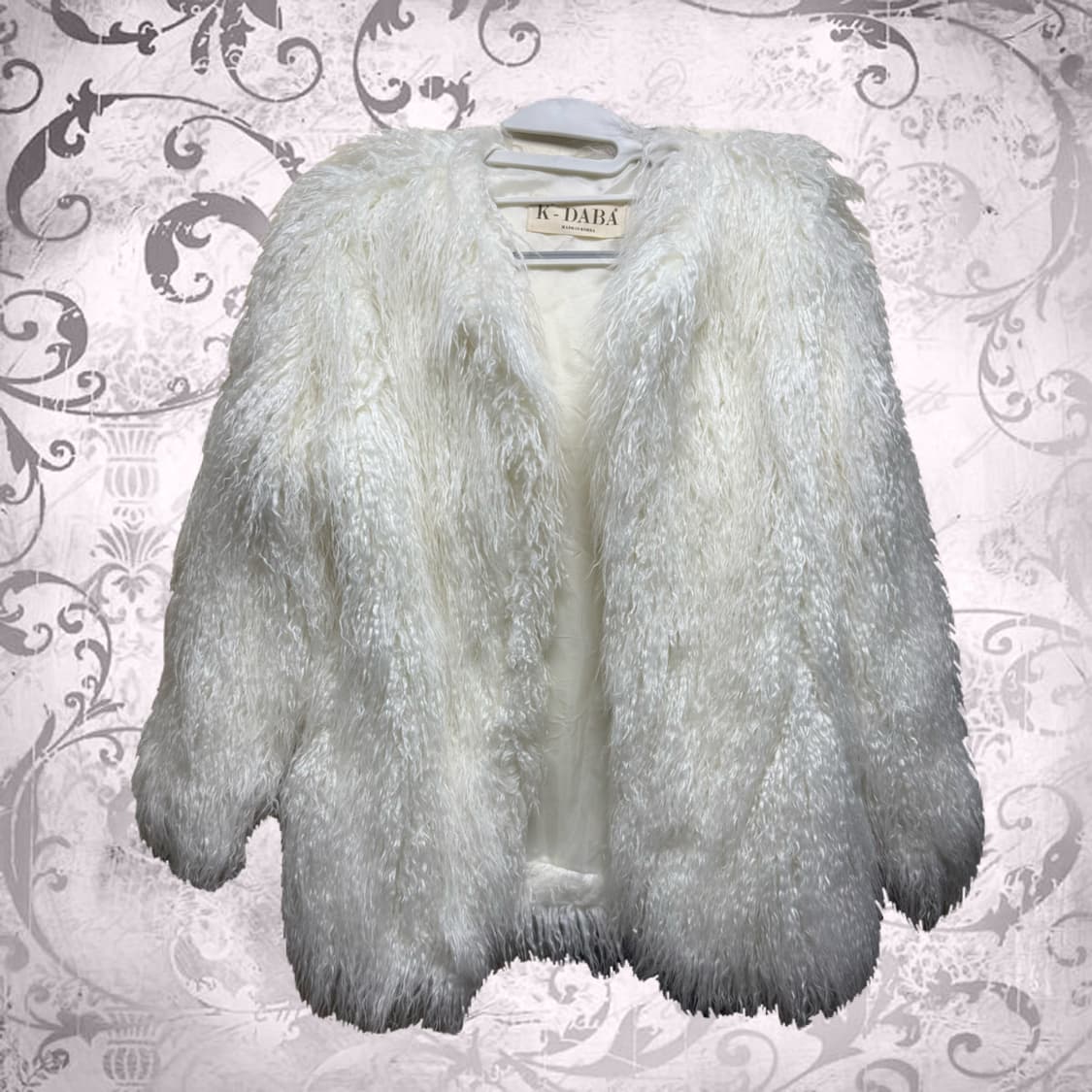 y2k 갸루 화이트 퍼자켓 상품이미지1