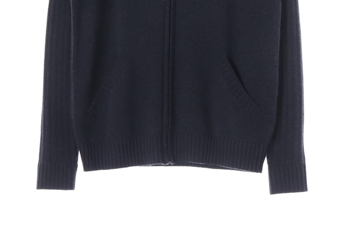 빈폴 코튼 숄더 체크 배색 니트 집업 가디건 XL 상품이미지4