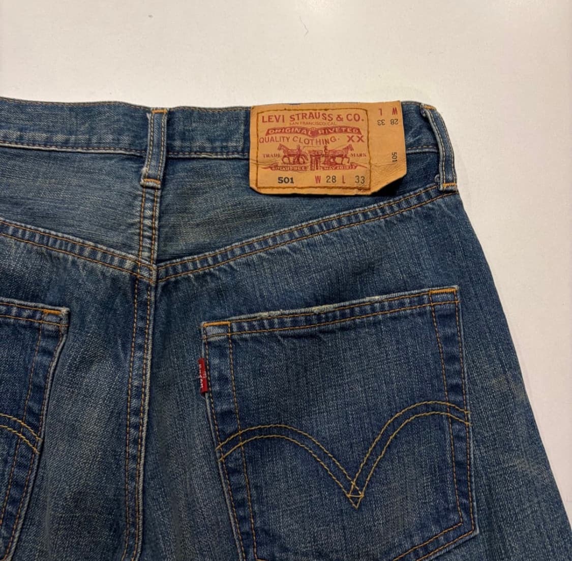 [28x33] 리바이스 501 데님 팬츠 청바지 D201 상품이미지3