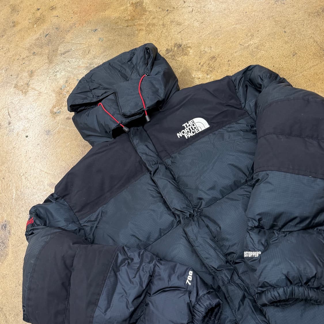 [정품/M] 노스페이스 700 패딩 블랙 눕시 후드 b19 상품이미지1