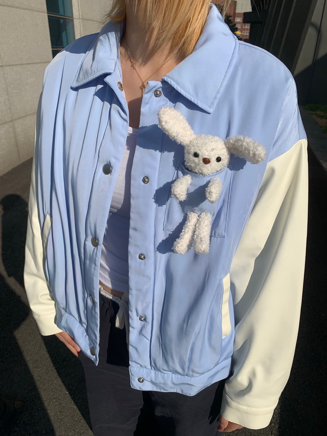 H&M 토끼인형 바시티자켓 상품이미지2