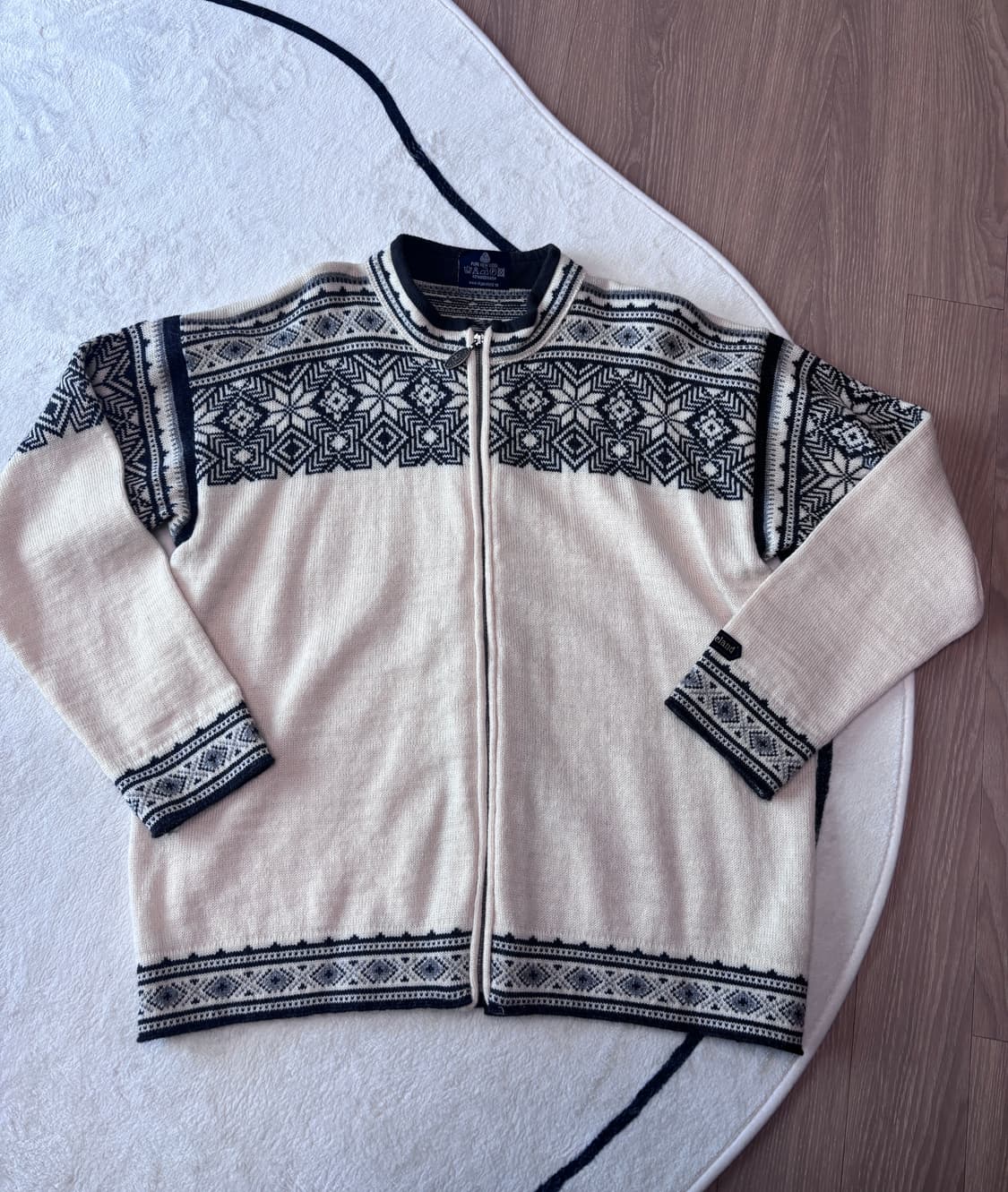 빈티지니트_ Skjaeveland(스예벨란드)메이드인 노르웨이 집업가디건 상품이미지2