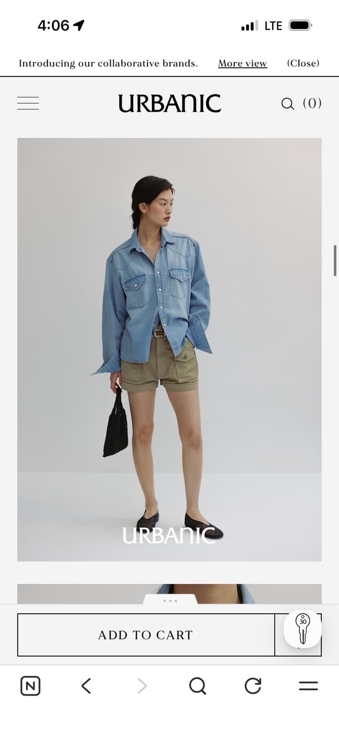 얼바닉30 웨스턴 데님 셔츠 Western Denim Shirt  상품이미지3