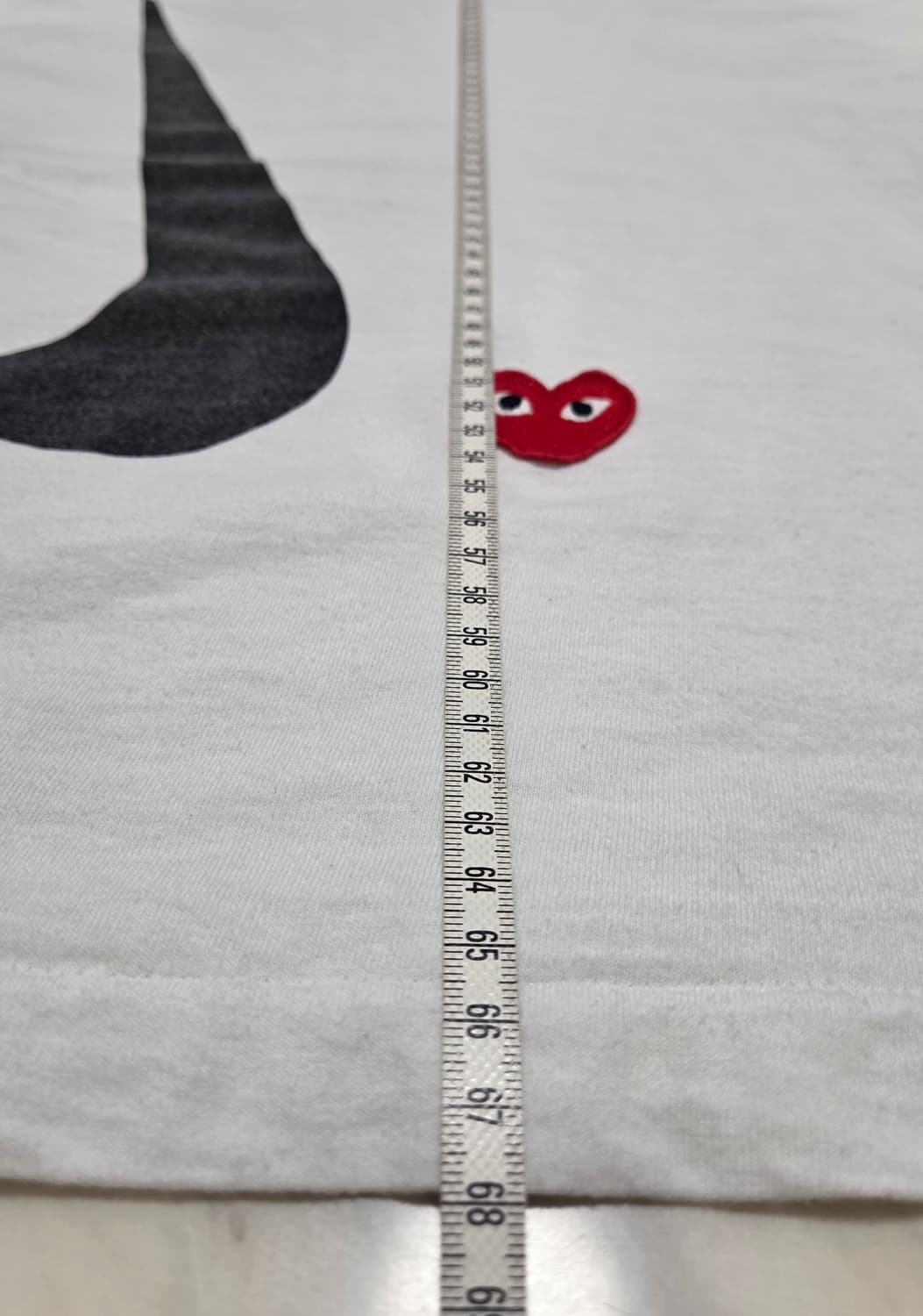 꼼데가르송 X 나이키 화이트 로고 반팔티 상품이미지4