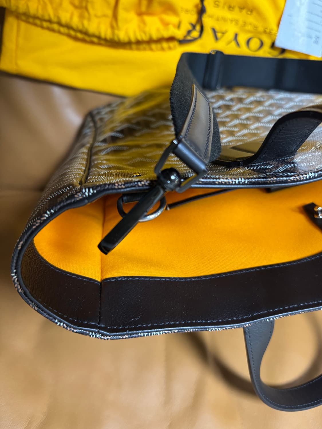 고야드 볼테르 토트백 정품 + 스트랩 정품 (더스트) 1회 착용 민트 상품이미지6