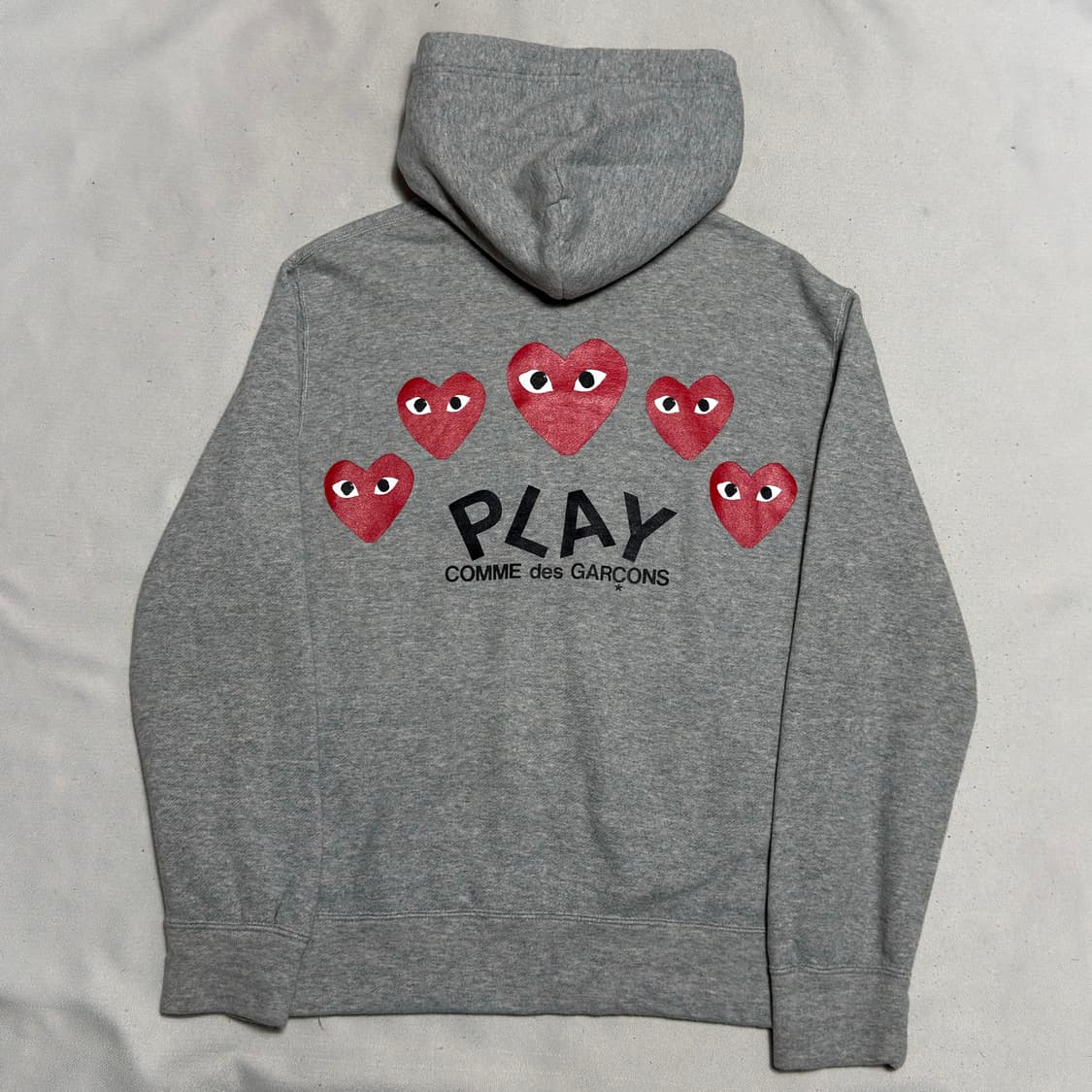 S 꼼데가르송 하트 로고 후드집업 상품이미지2