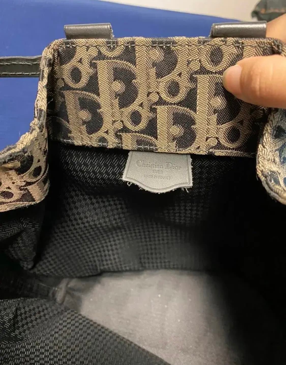 (빈티지) 디올 오블리크 카키 버킷뱃 상품이미지8