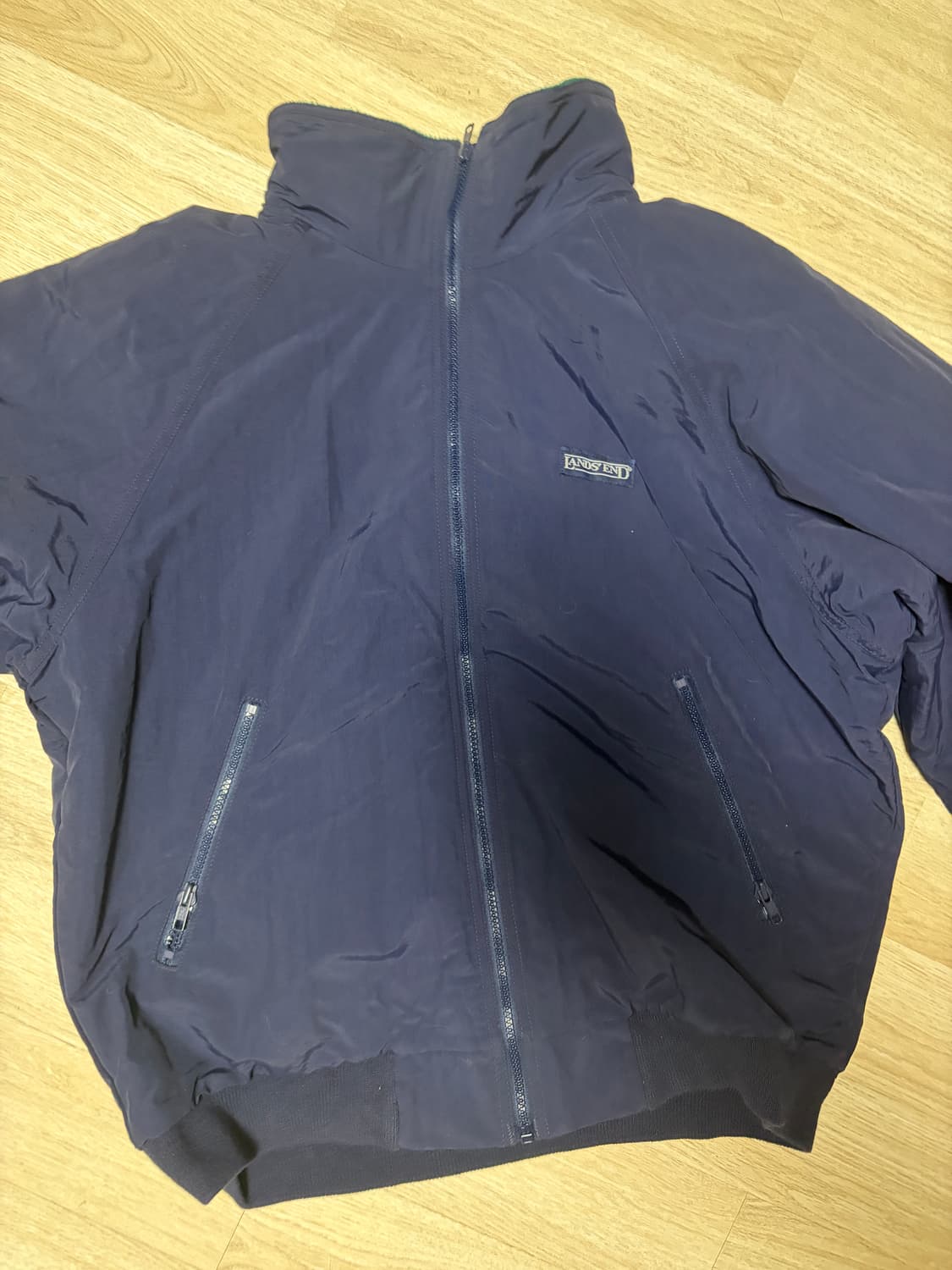 90s 랜즈 엔드 파타고니아 st 플리스 봄버 자켓 네이비 상품이미지1