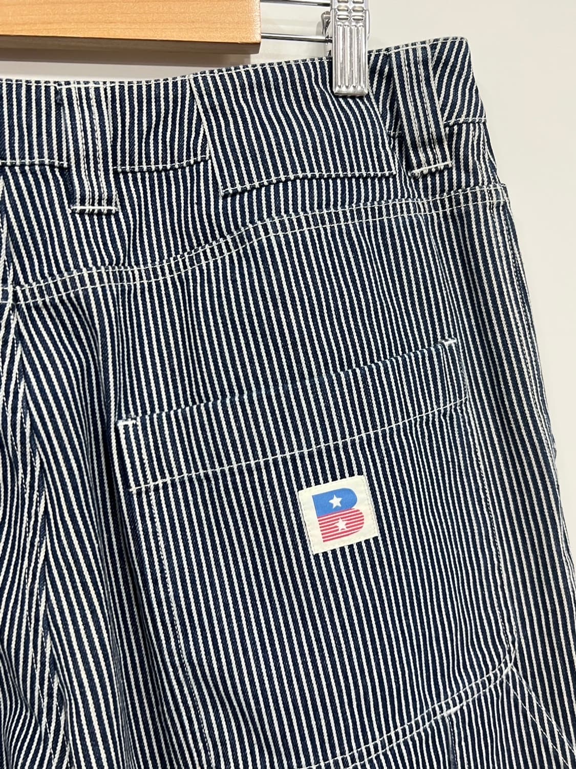 벌스데이수트 더블니 카펜터 스트라이프 워크웨어 팬츠 상품이미지6