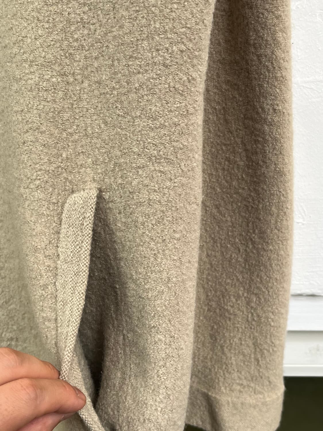 Amugrin 베이지 울 코트 2 상품이미지5