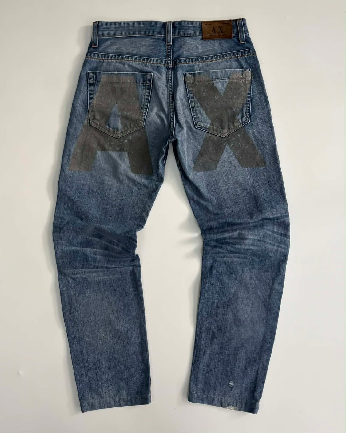 [30] 아르마니 익스체인지 백프린팅 데님 팬츠 made in usa 상품이미지3