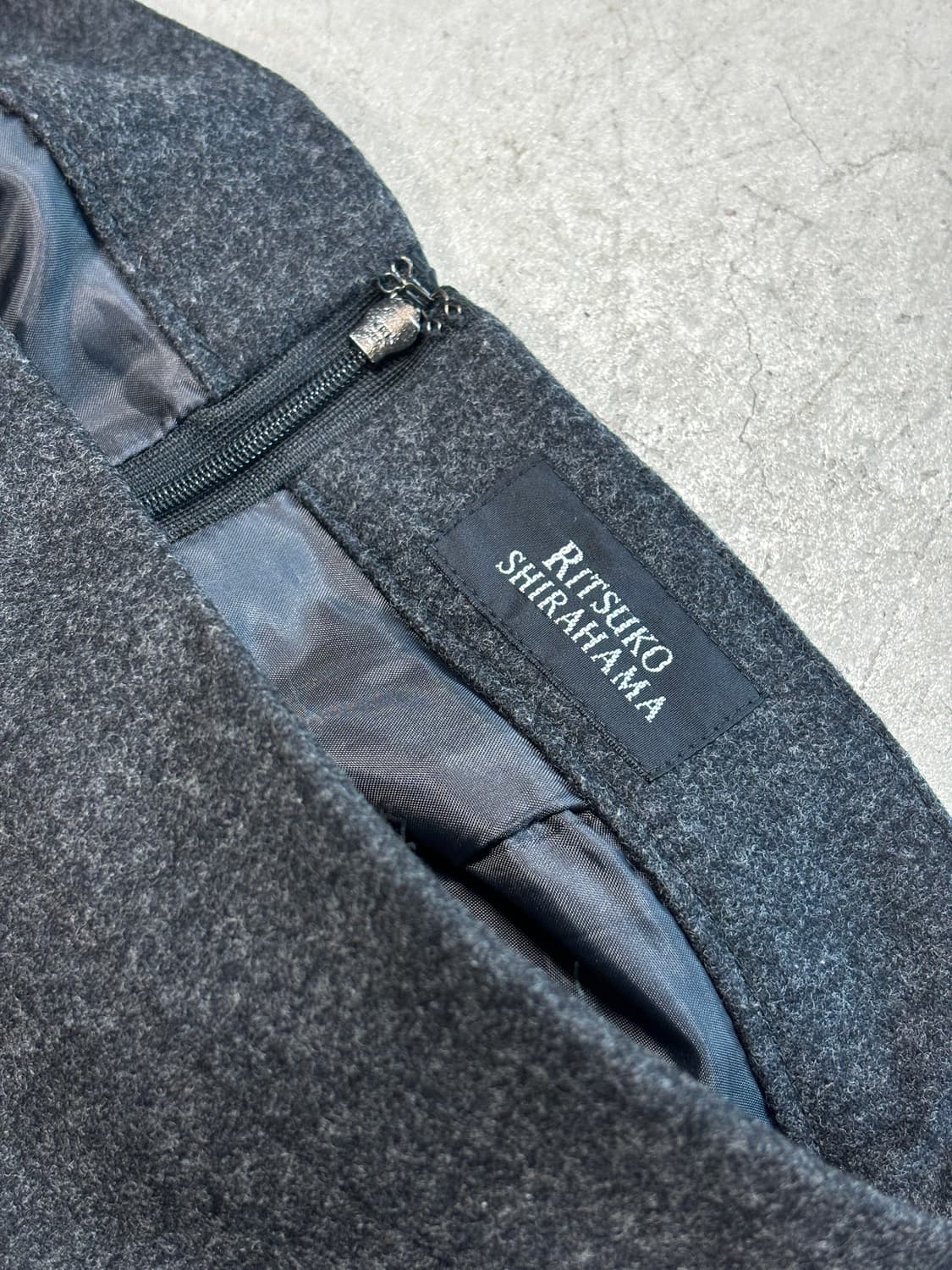 리츠코 시라하마 울 머메이드 스커트 상품이미지3