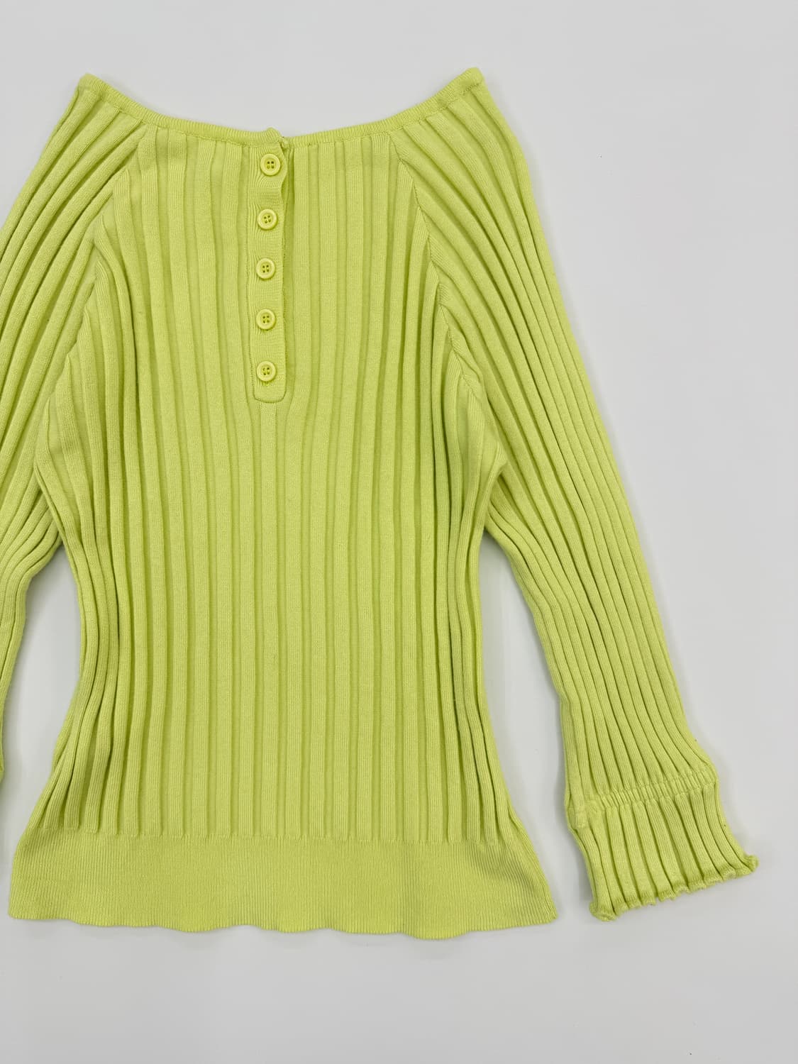 빈티지 TORRAZZO DONNA 형관 레몬 프릴 니트 상품이미지7