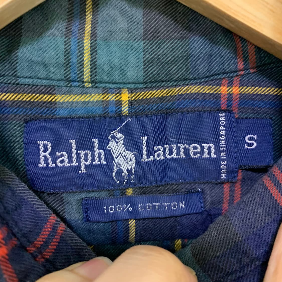 폴로 랄프로렌 타탄 체크 셔츠 S 빈티지 남녀공용 상품이미지7