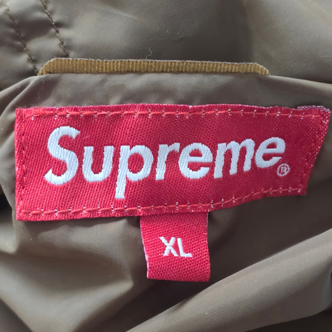 [XL] 22FW 슈프림 플란넬 리버시블 퍼퍼 패딩 푸퍼 자켓 브라운 상품이미지9