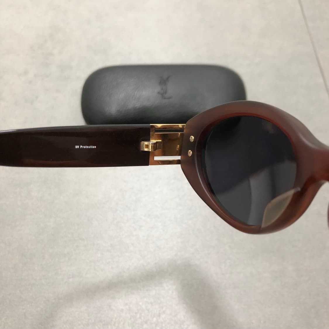 입생로랑 이브생로랑 ysl 금장 오발 오벌 선글라스 상품이미지5