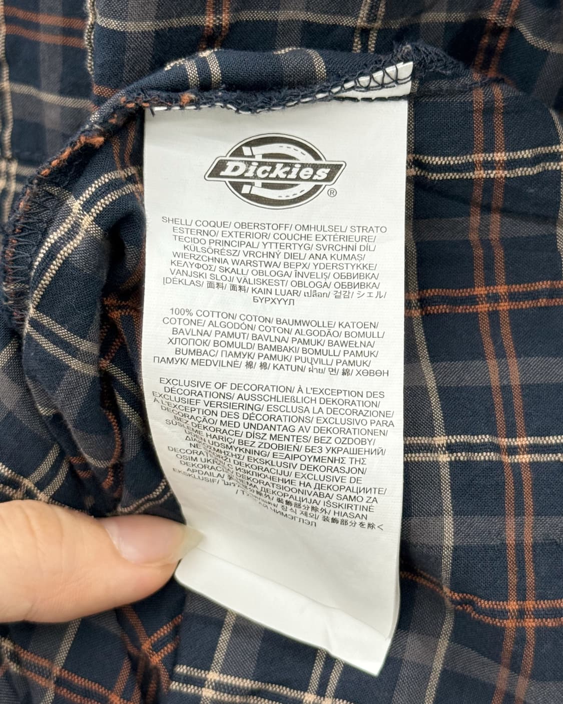 디키즈 00s 체크패턴 워크 반팔 셔츠 상품이미지9