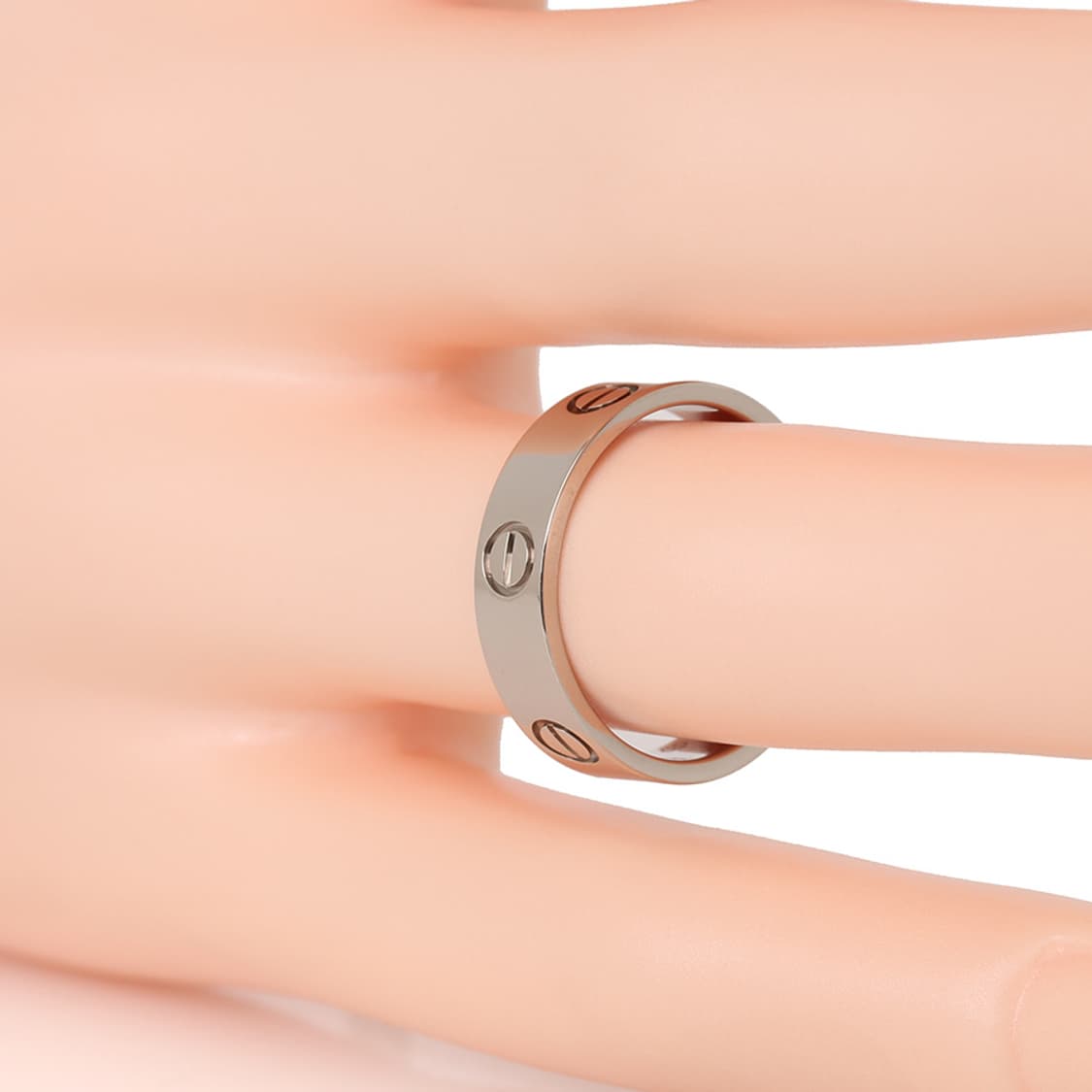 까르띠에 러브링 화이트골드 러브 반지 59호 LOVE B4084700 상품이미지8