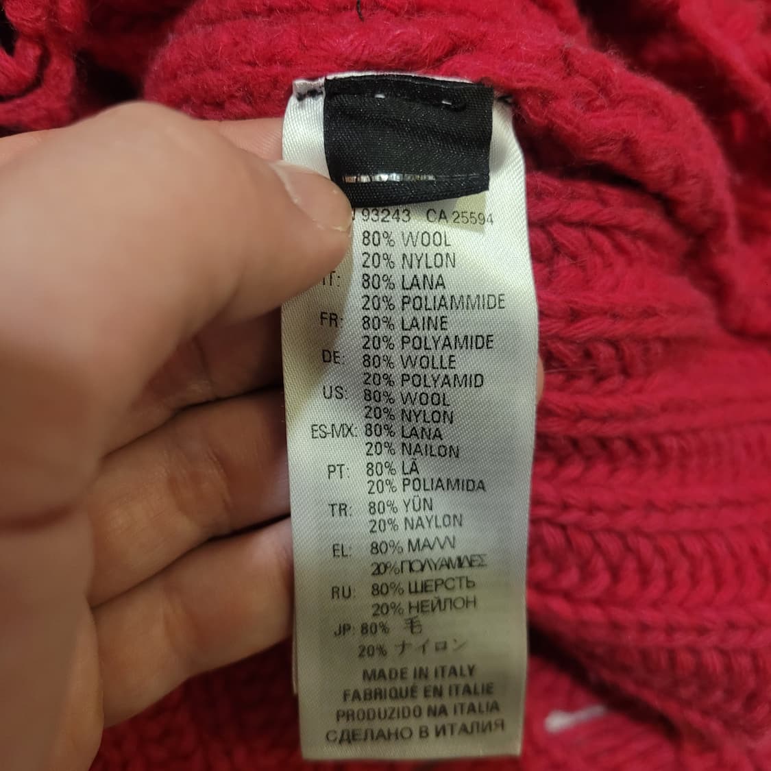 디젤 오버사이즈 크롭 니트 S 상품이미지9