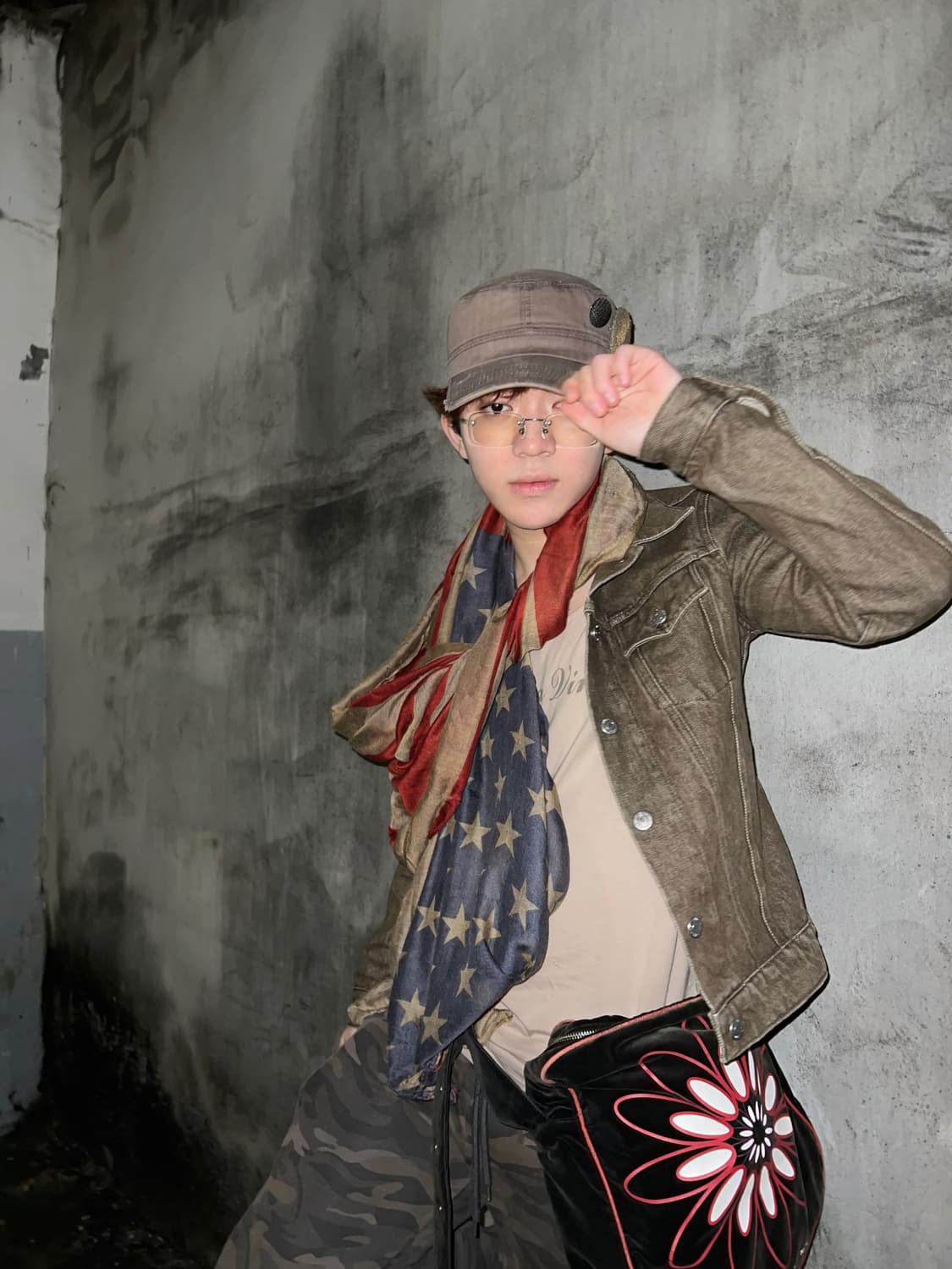 Wemetal vintage 성조기 스카프 상품이미지1