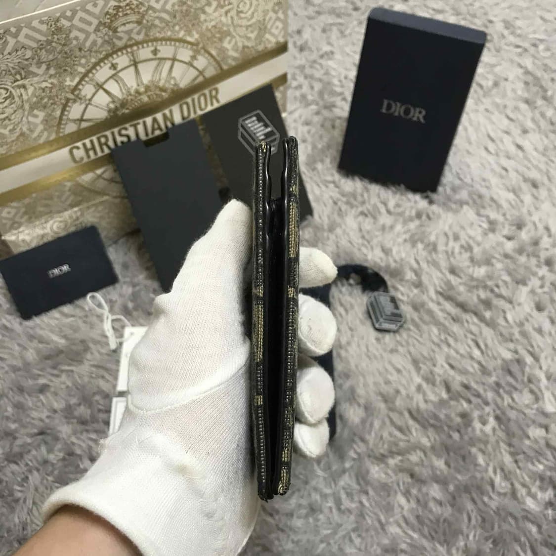 {클로젯}[크림 풀구성]디올 오블리크 오거나이저 카드지갑 상품이미지8