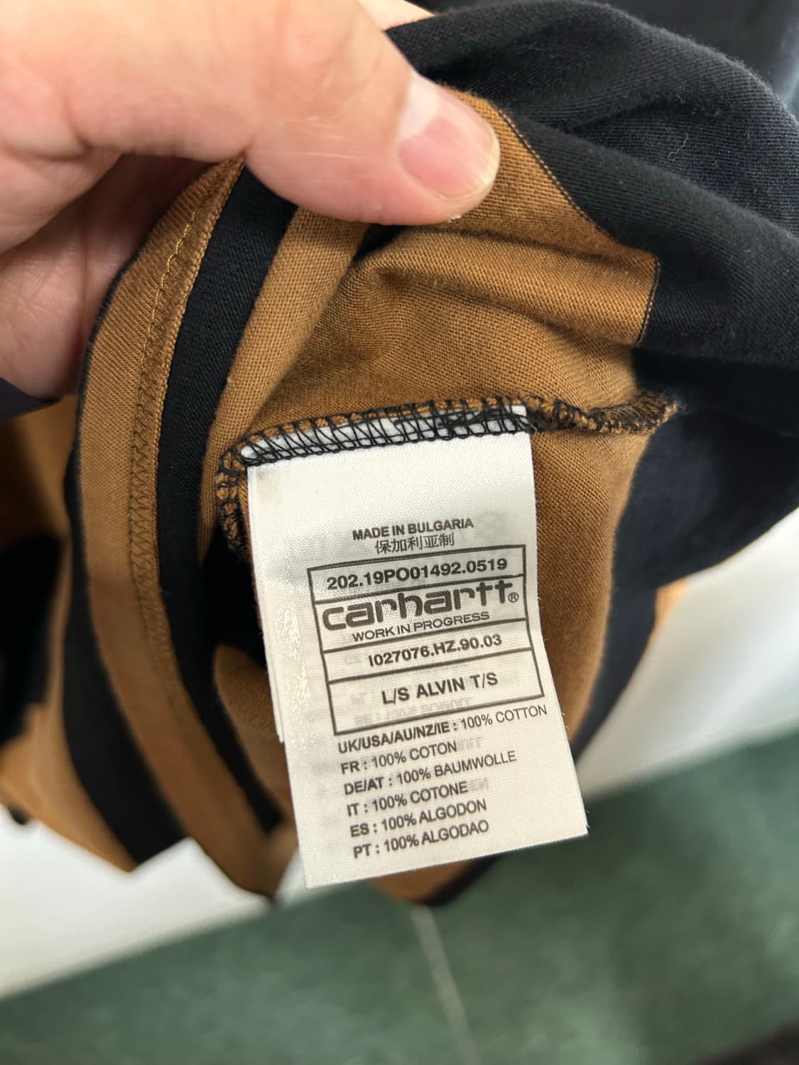 칼하트 Carhartt WIP 스트라이프 코튼 니트 L사이즈 상품이미지5