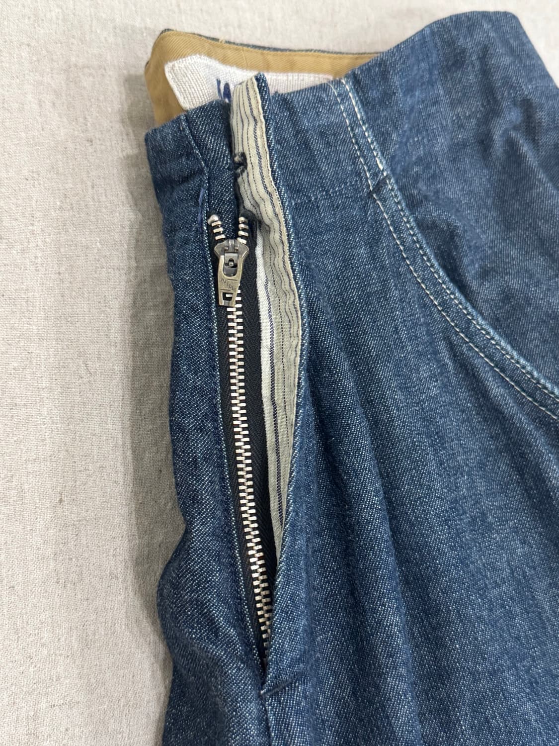 캐피탈 인디고 데님 플리츠 와이드 팬츠 상품이미지7