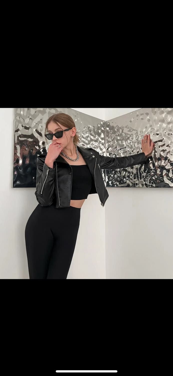 문트 데이 이너캡 브라탑 크롭 - 블랙, 화이트 M 상품이미지2