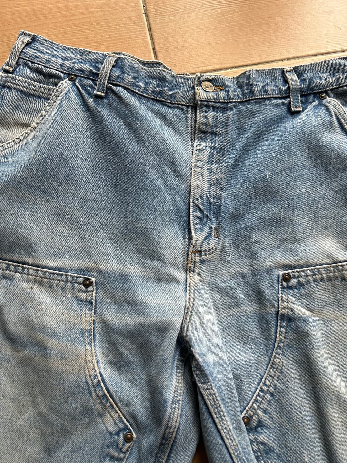빈티지 칼하트 데님더블니 컷오프쇼츠 36in 상품이미지3