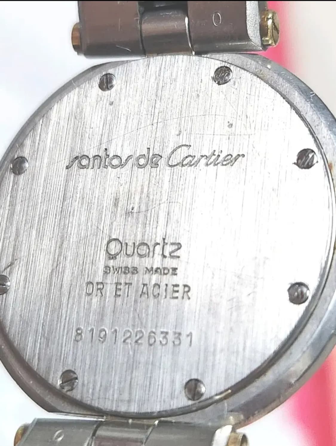 희귀 풀셋] 1985년작 까르띠에 산토스 방돔 32mm LM - 오리지널 상품이미지4