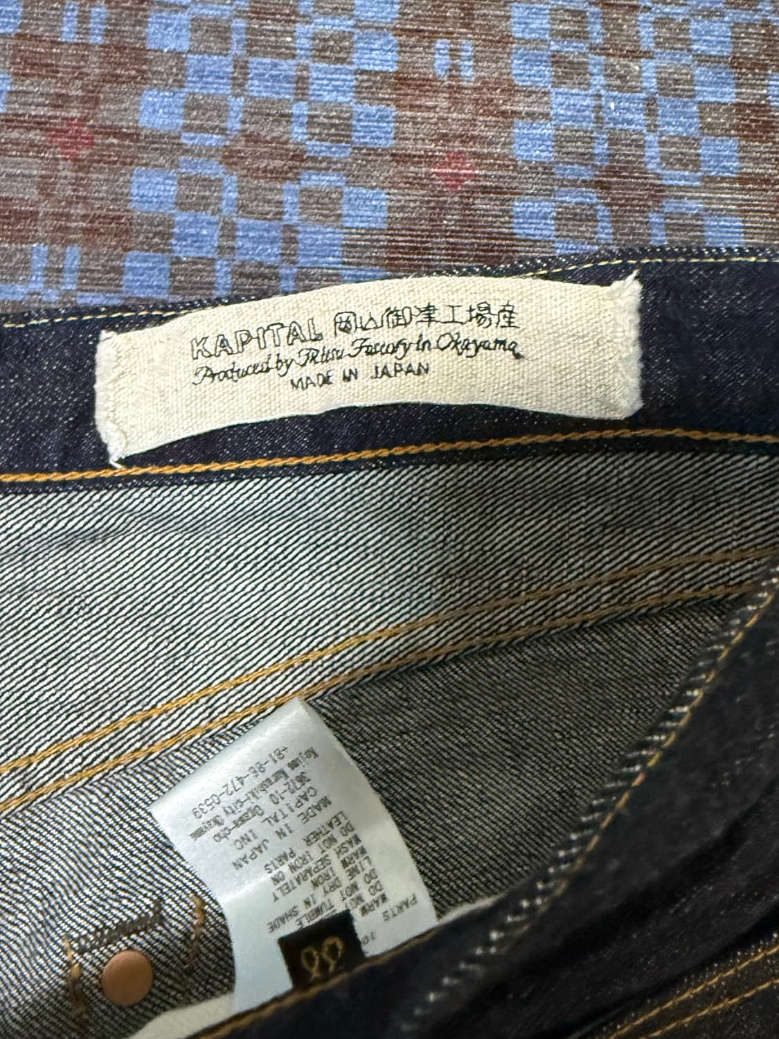 캐피탈  14OZ DENIM 5P MONKEY TH 38사이즈 상품이미지4