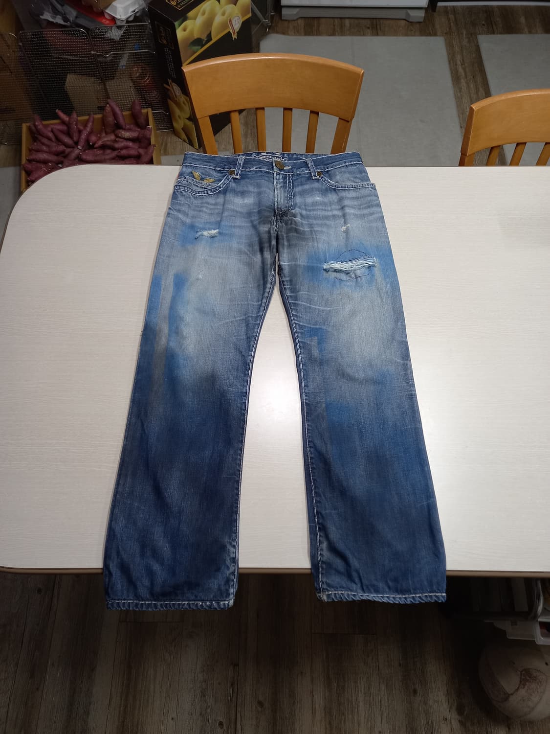 32 ROBIN'S USA 워싱 일자진 커스텀 32-351 상품이미지1