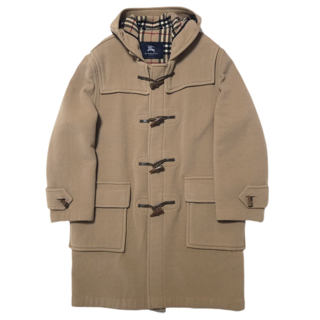버버리 런던 클래식 후드 더플 코트 베이지 상품이미지1