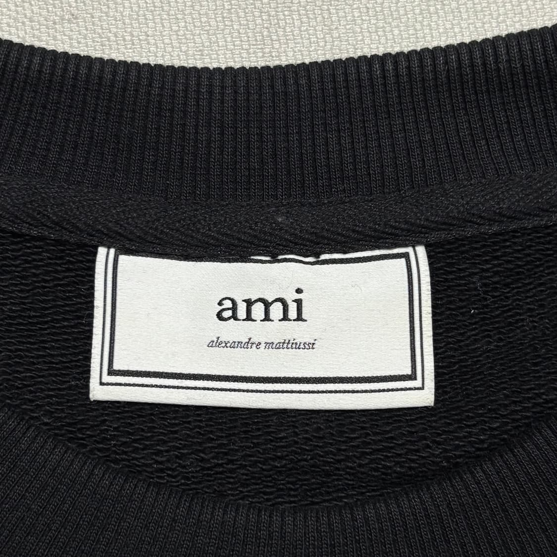 XL 아미 19FW 컬러 로고 블랙 맨투맨 상품이미지4