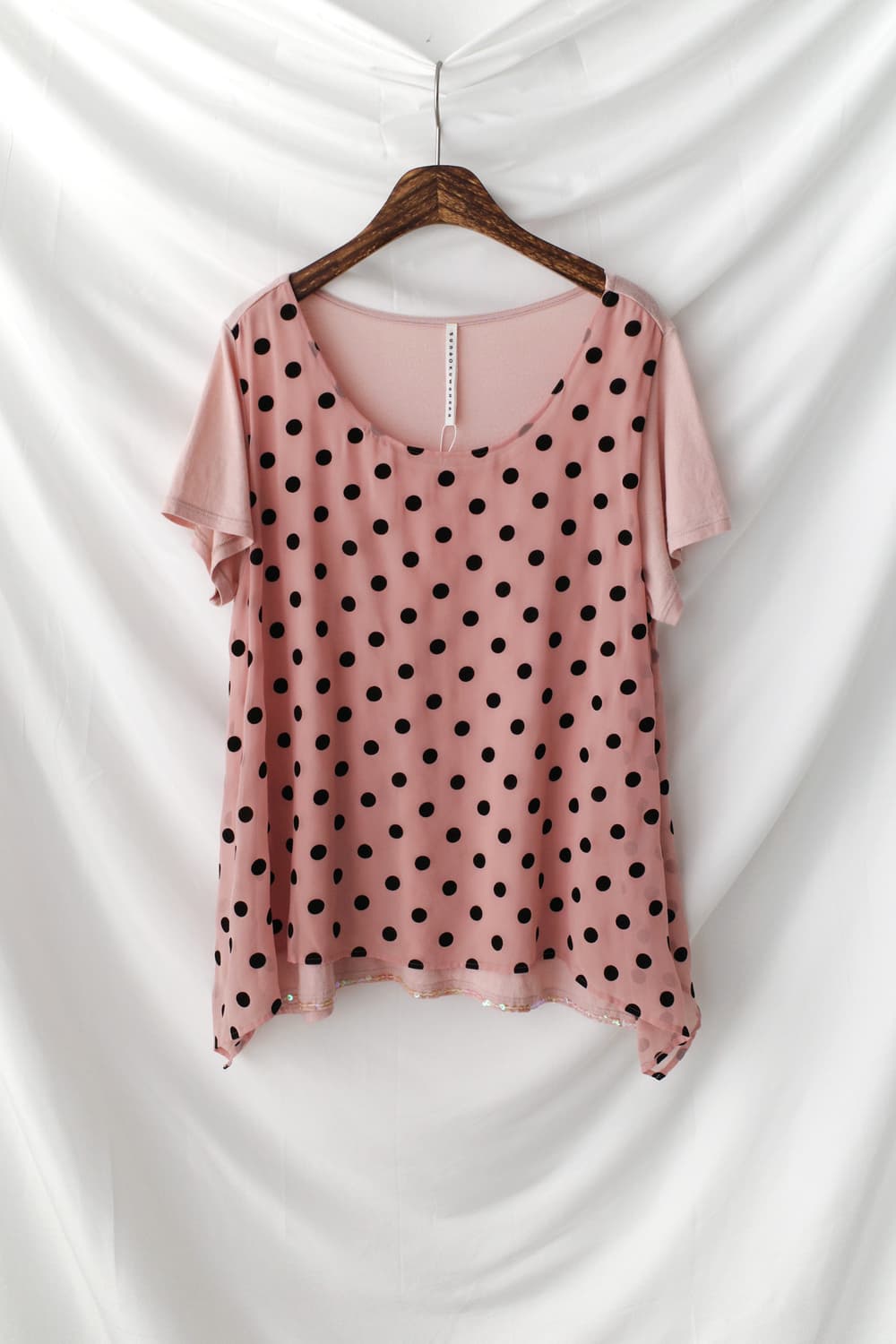 Sunao Kuwahara) dot beads half T  상품이미지1