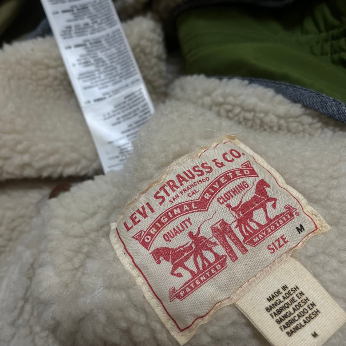 리바이스 여성 안감 양털 야상자켓 M 상품이미지6