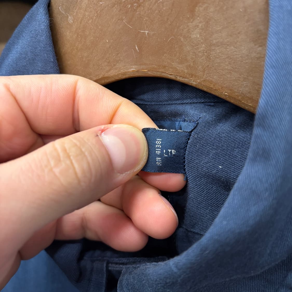 90s 폴로 랄프로렌 레드포니 헤비코튼 솔리드 오버셔츠 네이비 N335 상품이미지8