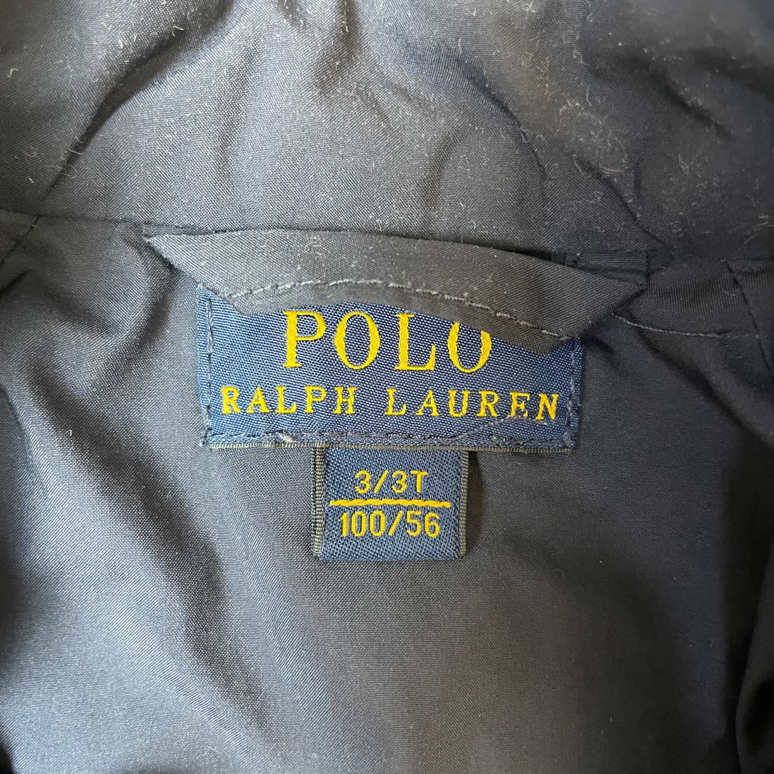 폴로랄프로렌 키즈 레드 포니 네이비 퀄팅 자켓 3T 상품이미지4