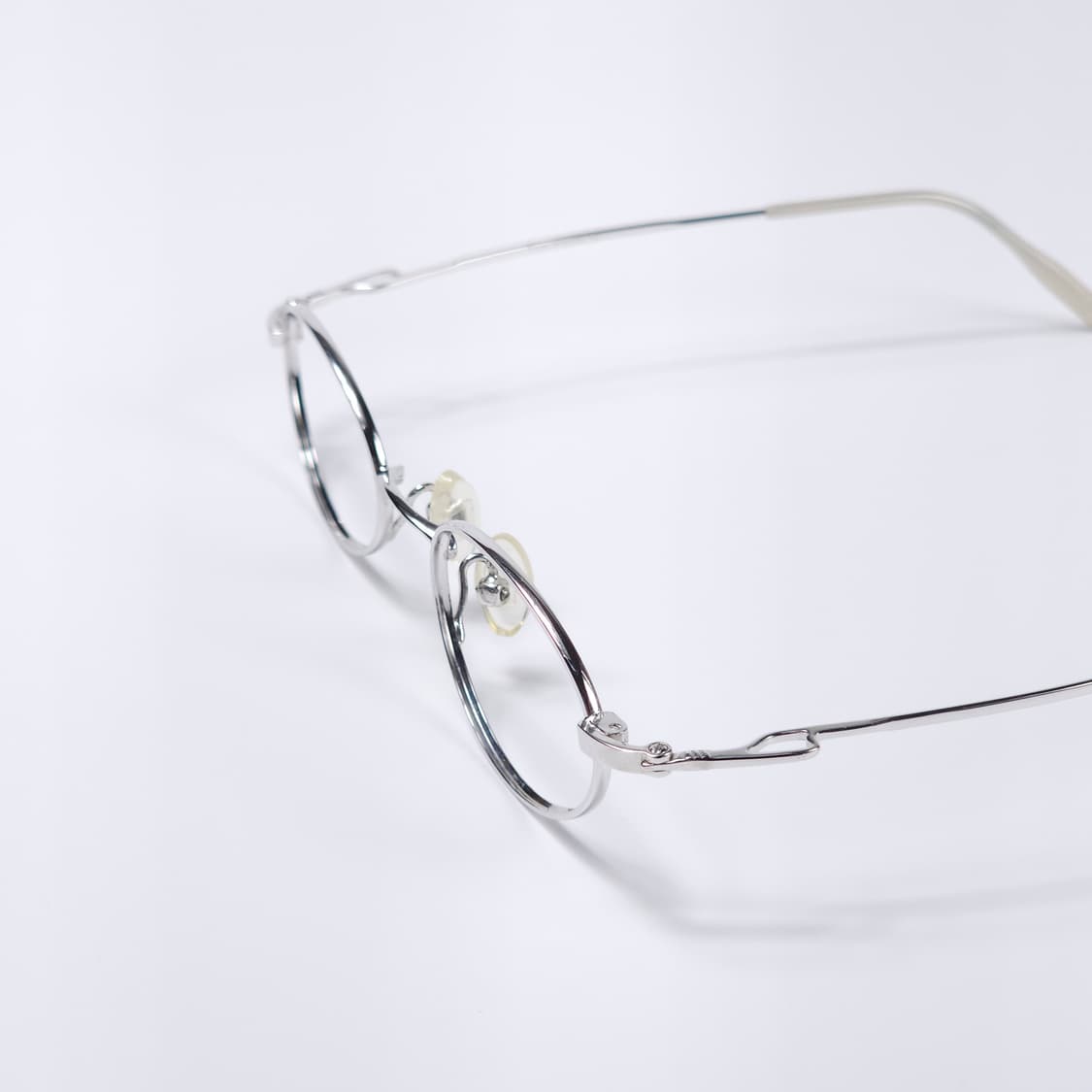 18K 백금 도금 90년도 빈티지 오벌형 긱시크 안경 상품이미지4