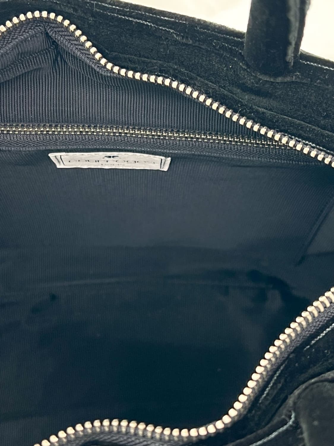 courreges / 꾸레쥬 블랙 벨벳 토트백 상품이미지8