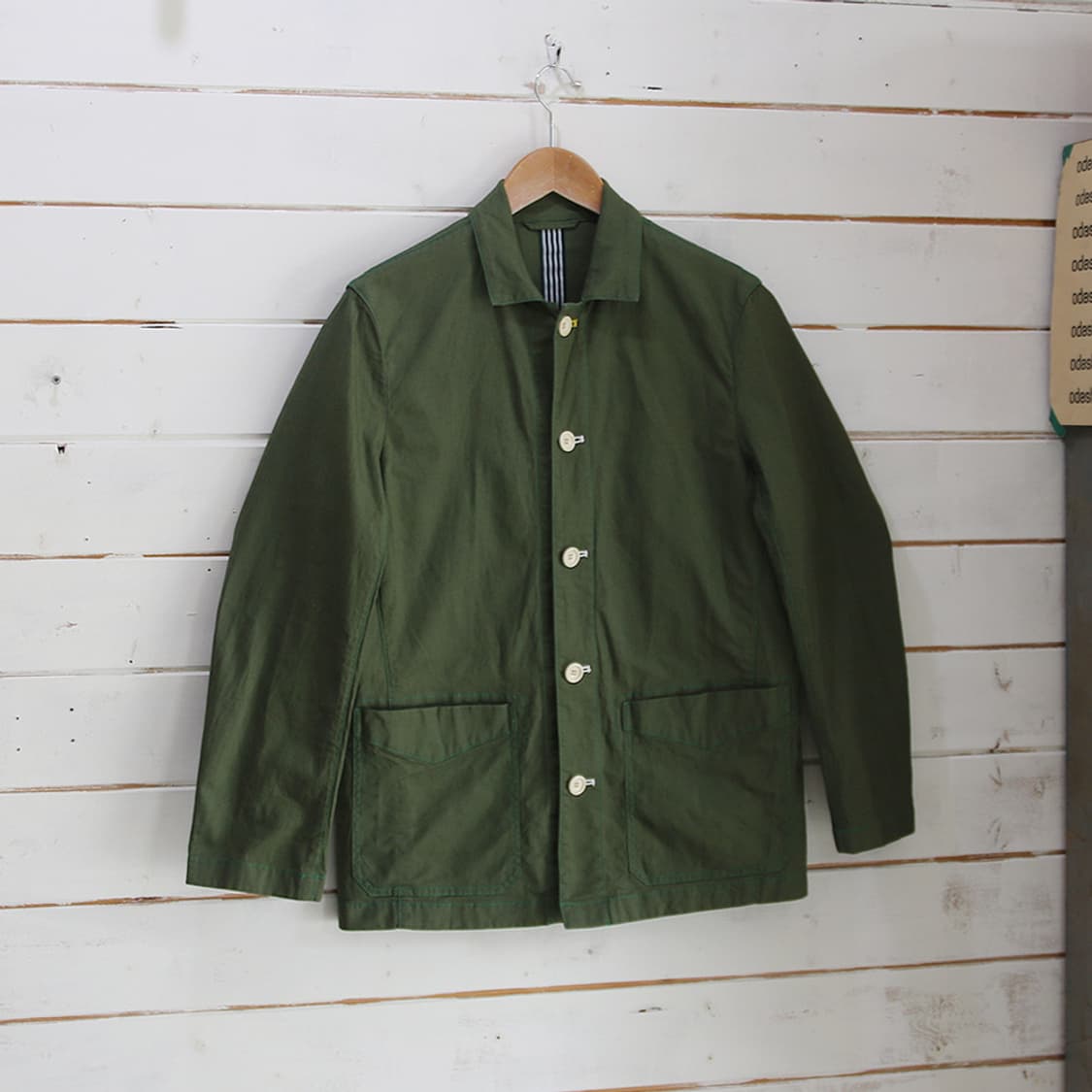 (착용컷) SIMPLE LIFE 린넨 워크 자켓 (남성용 98) 상품이미지1